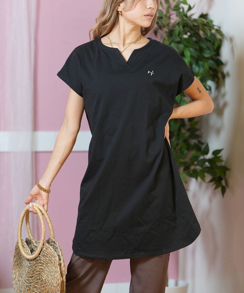 RIKKA FEMME(リッカファム)の「RIKKA FEMME/リッカファム ワンピース BY23SS06(ワンピース・レディース・カーキ/ブラック/ピンク/ベージュ・M/L/S/M)」の2枚目の写真