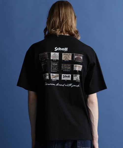 SCHOTT BROS×ah murderz コラボ　トップス　半袖シャツ　XL Schott N.Y.C ショット 半袖 ボーリングシャツ LEATHER JACKET