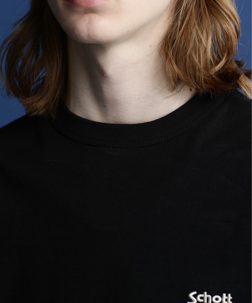 schott（ショット）の「Schott/ショット/SS T-SHIRT "ARCHIVE TAG"/半袖 Tシャツ "アーカイブタグ"（Tシャツ/カットソー・メンズ・ブラック/オフホワイト・M/L/2XL/XL）」の4枚目の写真
