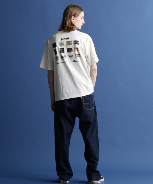schott（ショット）の「Schott/ショット/SS T-SHIRT "ARCHIVE TAG"/半袖 Tシャツ "アーカイブタグ"（Tシャツ/カットソー・メンズ・ブラック/オフホワイト・M/L/2XL/XL）」の6枚目の写真