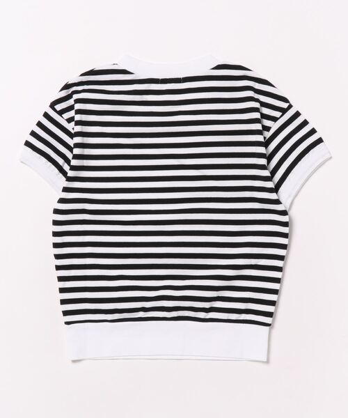 FITH(フィス)の「ボーダー 半袖リブTシャツ(Tシャツ/カットソー・キッズ・グリーン/グレー/ブラック・130/140)」の4枚目の写真