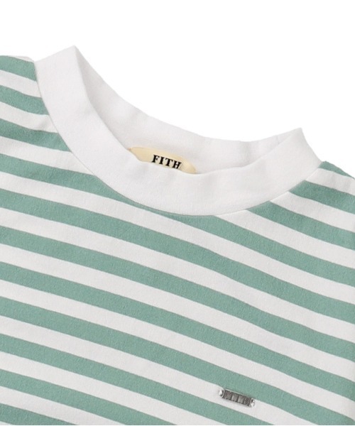 FITH(フィス)の「ボーダー 半袖リブTシャツ(Tシャツ/カットソー・キッズ・グリーン/グレー/ブラック・130/140)」の14枚目の写真