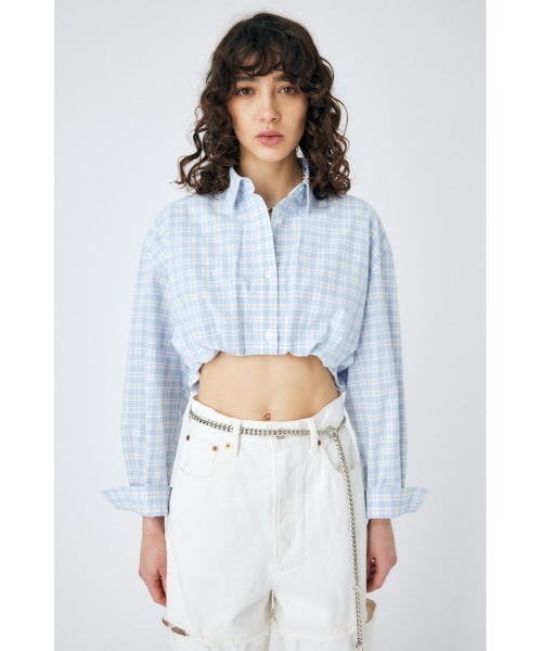 【セール】OPEN COLLAR BOLERO シャツ（シャツ/ブラウス）｜MOUSSY（マウジー）