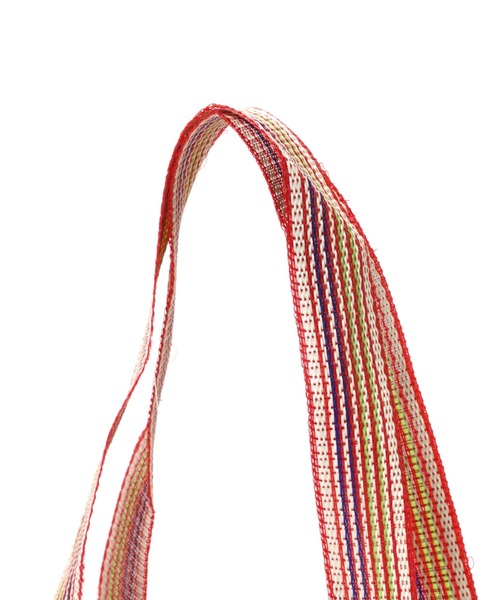 NE QUITTEZ PAS!（ヌキテパ）の「(ne Quittez pas)マルチストライプメッシュワイドトートバッグ（トートバッグ・レディース・ピンク/イエロー・FREE）」の10枚目の写真