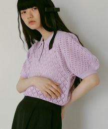 EFOLE | 透かし編み サマー ポロ ニット(ニット/セーター)