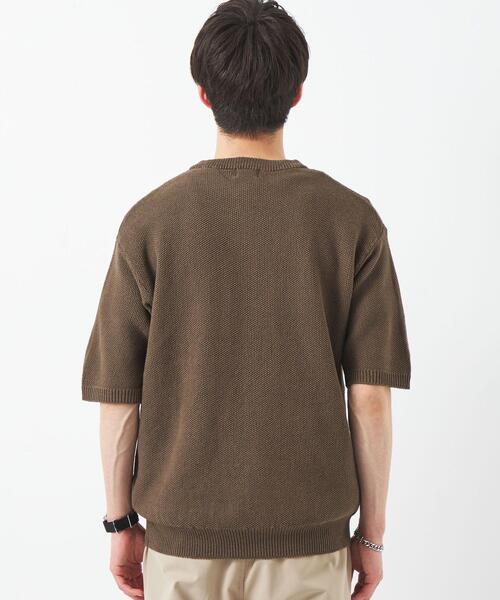 【関税込み】Balmain グリーン ツーカラー ニット Tシャツ 19683866_43959720_1000.jpg