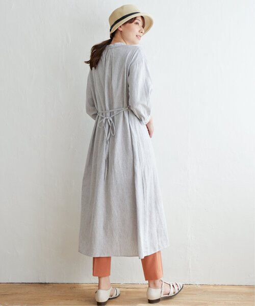 ikka（イッカ）の「レーヨン麻2WAYワンピース（ワンピース・レディース・オリーブ/ブラック/その他2・L/M）」の7枚目の写真