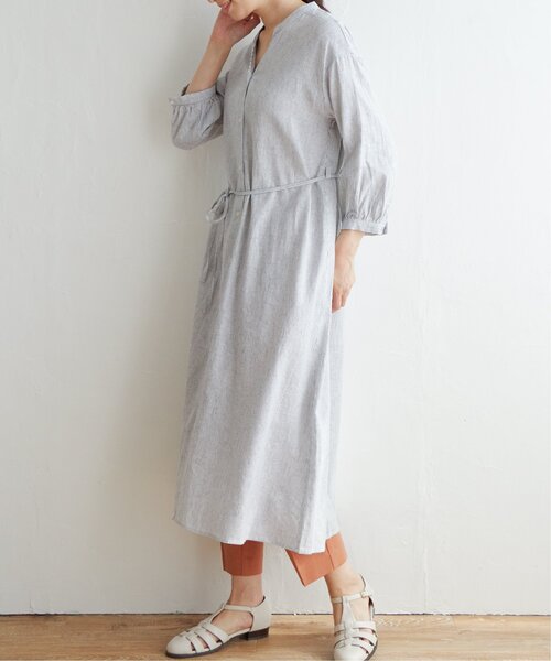 ikka（イッカ）の「レーヨン麻2WAYワンピース（ワンピース・レディース・オリーブ/ブラック/その他2・L/M）」の9枚目の写真