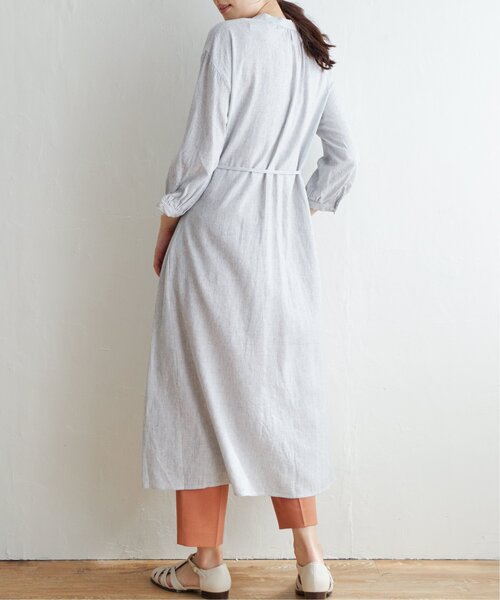 ikka（イッカ）の「レーヨン麻2WAYワンピース（ワンピース・レディース・オリーブ/ブラック/その他2・L/M）」の10枚目の写真