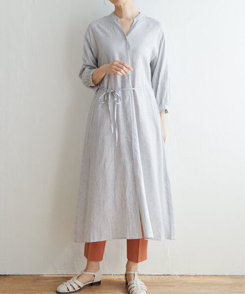 ikka（イッカ）の「レーヨン麻2WAYワンピース（ワンピース・レディース・オリーブ/ブラック/その他2・L/M）」の11枚目の写真