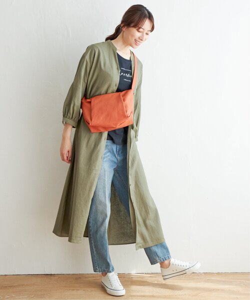 ikka（イッカ）の「レーヨン麻2WAYワンピース（ワンピース・レディース・オリーブ/ブラック/その他2・L/M）」の15枚目の写真