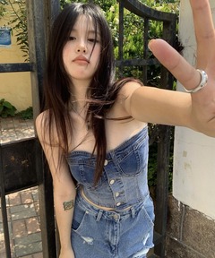 Studs Denim Bustier/スタッズデニムビスチェ【MAISON SPECIAL
