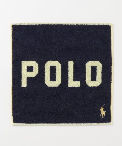 POLO RALPH LAUREN CHILDRENSWEAR（ポロ ラルフ ローレン チルドレンズウェア）の「ロゴ コットン ハンカチーフ（ハンカチ/ハンドタオル・キッズ・ネイビー系1・ONE）」の4枚目の写真