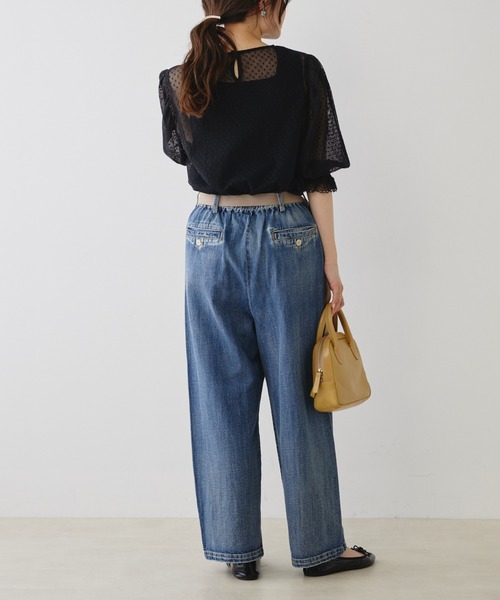 PUAL CE CIN（ピュアルセシン）の「水玉インドレースブラウス（シャツ/ブラウス・レディース・ブラック/オフホワイト・FREE）」の19枚目の写真