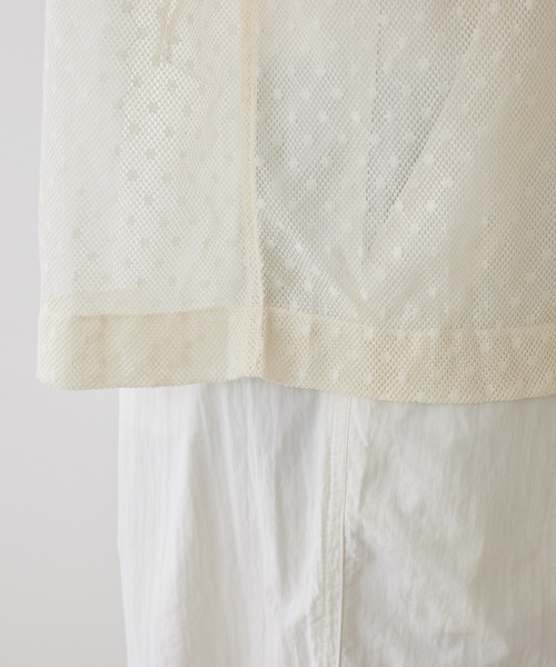 PUAL CE CIN（ピュアルセシン）の「水玉インドレースブラウス（シャツ/ブラウス・レディース・ブラック/オフホワイト・FREE）」の8枚目の写真