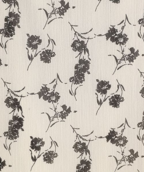 mysty woman（ミスティウーマン）の「サテン/花柄キャミワンピース　961335（ワンピース・レディース・グレイッシュベージュ/ブラック系その他/ホワイト系その他/バーガンディー・FREE）」の6枚目の写真