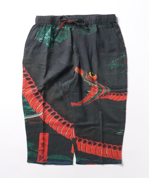 カヤ（カヤ）の「【カヤ】浮世絵メンズパンツ ステテコ（その他パンツ・メンズ・ブラック/ブルー/レッド/ホワイト/ダークネイビー/ベージュ/ネイビー/ダークグレー/ダークベージュ・FREE）」の4枚目の写真