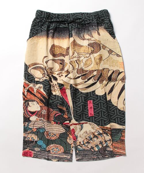 カヤ（カヤ）の「【カヤ】浮世絵メンズパンツ ステテコ（その他パンツ・メンズ・ブラック/ブルー/レッド/ホワイト/ダークネイビー/ベージュ/ネイビー/ダークグレー/ダークベージュ・FREE）」の3枚目の写真