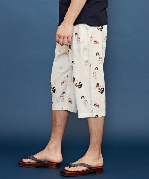 カヤ（カヤ）の「【カヤ】浮世絵メンズパンツ ステテコ（その他パンツ・メンズ・ブラック/ブルー/レッド/ホワイト/ダークネイビー/ベージュ/ネイビー/ダークグレー/ダークベージュ・FREE）」の12枚目の写真