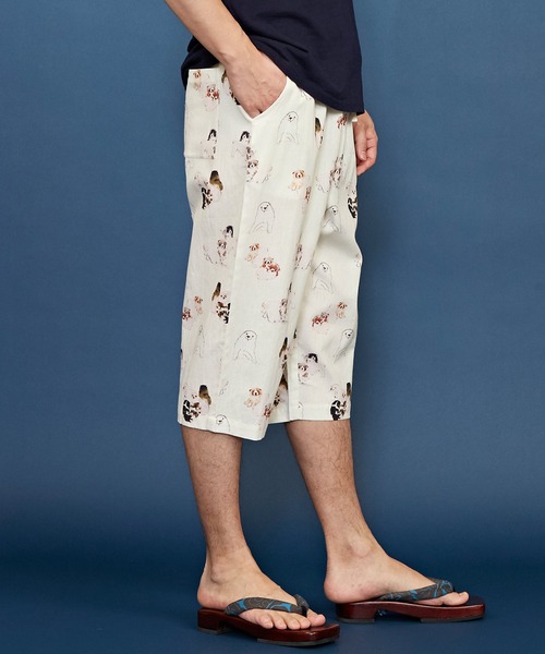 カヤ（カヤ）の「【カヤ】浮世絵メンズパンツ ステテコ（その他パンツ・メンズ・ブラック/ブルー/レッド/ホワイト/ダークネイビー/ベージュ/ネイビー/ダークグレー/ダークベージュ・FREE）」の14枚目の写真