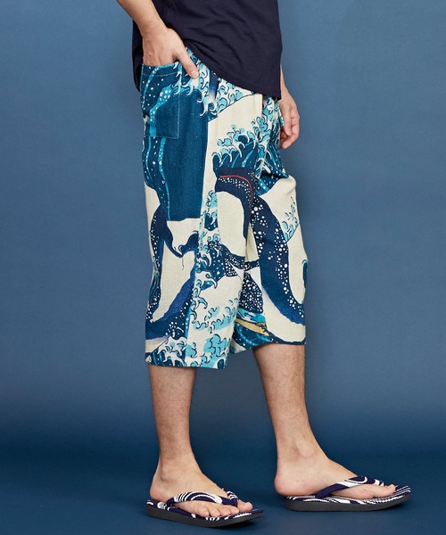 カヤ（カヤ）の「【カヤ】浮世絵メンズパンツ ステテコ（その他パンツ・メンズ・ブラック/ブルー/レッド/ホワイト/ダークネイビー/ベージュ/ネイビー/ダークグレー/ダークベージュ・FREE）」の22枚目の写真