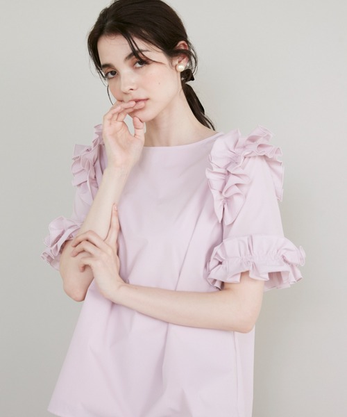マーリエルカセット【19号】華やかフリルブラウス 華やかフリルブラウス | マーリエ ル カセット(Maglie le