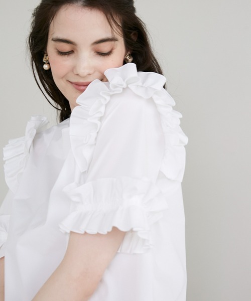 マーリエルカセット【19号】華やかフリルブラウス 華やかフリルブラウス | マーリエ ル カセット(Maglie le