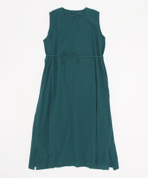 Q（キュー）の「リラックスロングワンピース（ワンピース・レディース・ダークグリーン/ブラック・MEDIUM）」の4枚目の写真