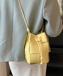 【242】ミニ巾着バッグ❖ララチューン・イエロー 242】ミニ巾着バッグ❖ララチューン・イエロー 242】ミニ巾着バッグ