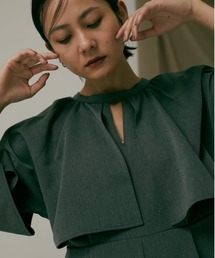 ジャケット・アウター Alia spring coatjacket Allegra K Women's Utility Jackets Drawstring Waist Flap