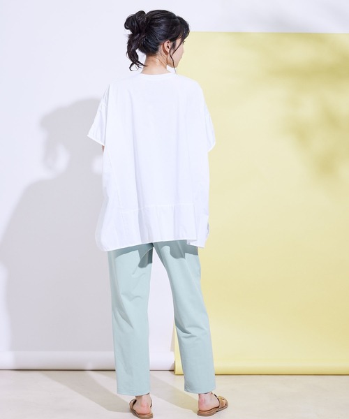 Jayro（ジャイロ）の「360度ストレッチテーパードパンツ（スラックス・レディース・オレンジ/ホワイト/ブルー/ブラック・FREE）」の13枚目の写真