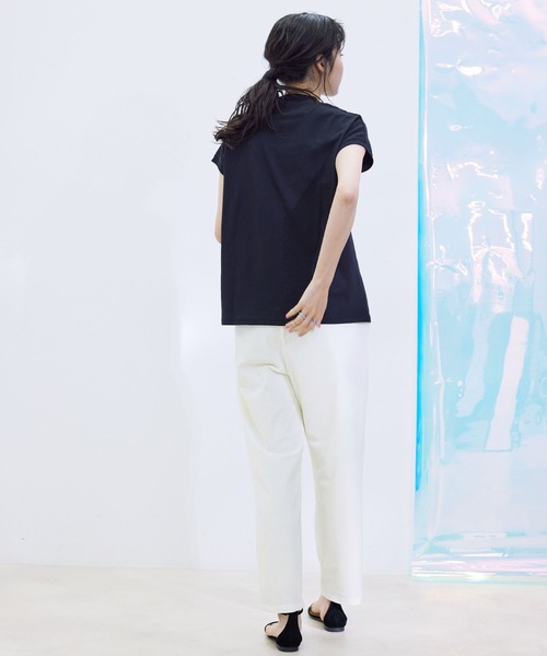 Jayro（ジャイロ）の「360度ストレッチテーパードパンツ（スラックス・レディース・オレンジ/ホワイト/ブルー/ブラック・FREE）」の14枚目の写真