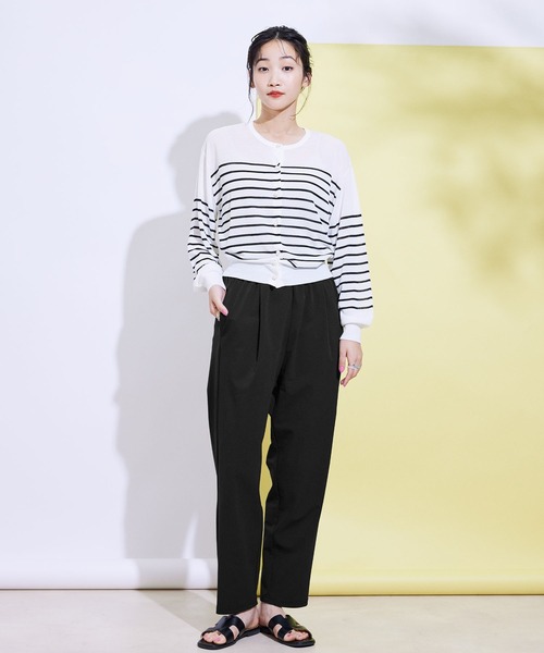 Jayro（ジャイロ）の「360度ストレッチテーパードパンツ（スラックス・レディース・オレンジ/ホワイト/ブルー/ブラック・FREE）」の11枚目の写真