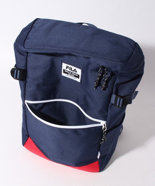FILA(フィラ)の「【FILA/フィラ】スクエアデイパック(バックパック/リュック・メンズ・ブラック系その他/ブラック/トリコロール・FREE)」の13枚目の写真