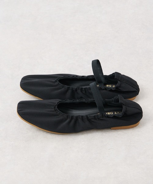 RIVE DROITE(リヴドロワ)の「ギャザーサテンバレエ(バレエシューズ・レディース・ブラック・38/37)」の10枚目の写真