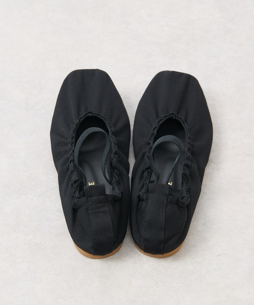 RIVE DROITE(リヴドロワ)の「ギャザーサテンバレエ(バレエシューズ・レディース・ブラック・38/37)」の11枚目の写真