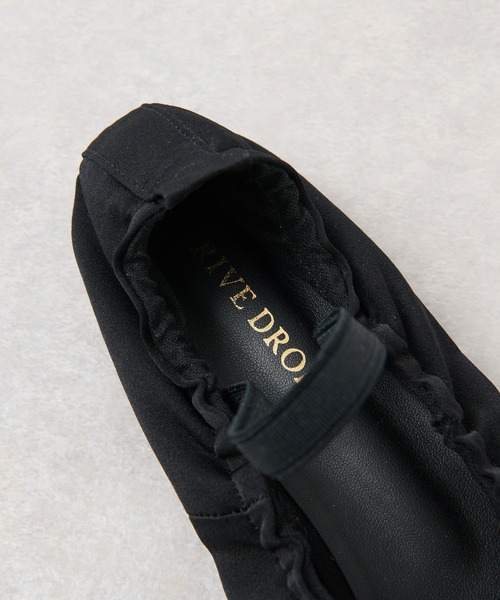 RIVE DROITE(リヴドロワ)の「ギャザーサテンバレエ(バレエシューズ・レディース・ブラック・38/37)」の14枚目の写真