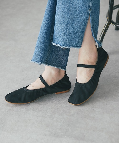 RIVE DROITE(リヴドロワ)の「ギャザーサテンバレエ(バレエシューズ・レディース・ブラック・38/37)」の15枚目の写真