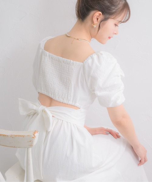 ems excite（エムズエキサイト）の「BリボンスリットOP（ワンピース