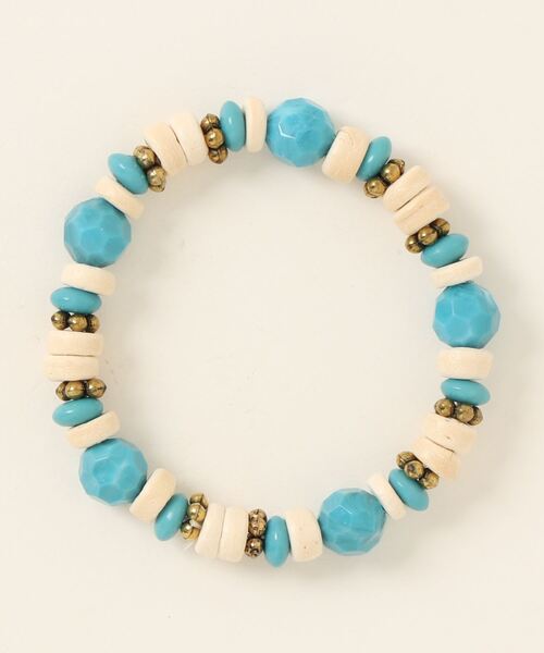 Kahiko（カヒコ）の「【Kahiko】ココターコMEN'Sブレスレット（ブレスレット・メンズ・ブラウン/ホワイト・FREE）」の2枚目の写真