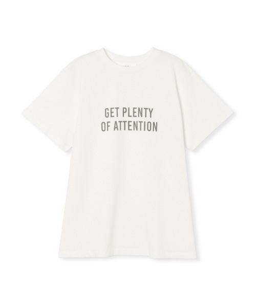 Mila Owen（ミラオーウェン）の「ベーシックロゴプリントＴシャツ（Tシャツ/カットソー・レディース・ネイビー/イエロー/ホワイト/キャメル・1/0）」の2枚目の写真