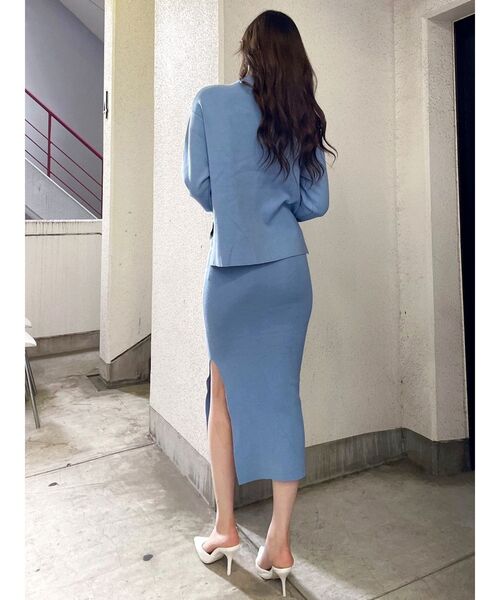 GYDA(ジェイダ)の「【SET着用可能】スリットタイトニットスカート(スカート・レディース・アイボリー/ブラック/ライトブルー・FREE)」の12枚目の写真