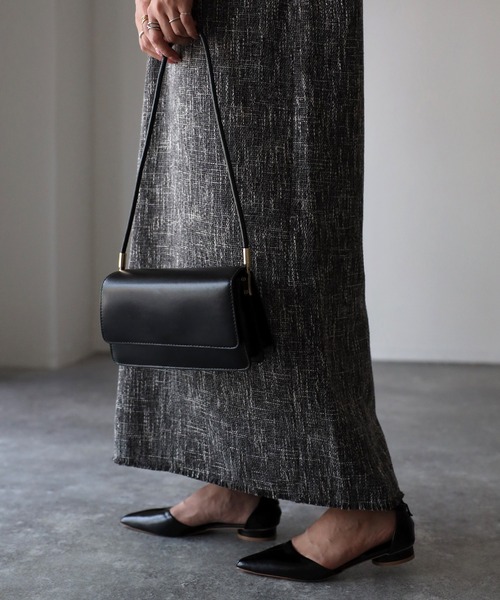 Riberry（リベリー）の「スクエアワンハンドルショルダーバッグ（ショルダーバッグ・レディース・ホワイト/ベージュ/ブラック・FREE）」の6枚目の写真