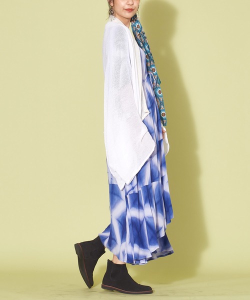 チャイハネ（チャイハネ）の「【チャイハネ】ブクラショールカーディガン（カーディガン/ボレロ・レディース・ベージュ/ブラック/グリーン/ホワイト・FREE）」の15枚目の写真