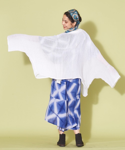 チャイハネ（チャイハネ）の「【チャイハネ】ブクラショールカーディガン（カーディガン/ボレロ・レディース・ベージュ/ブラック/グリーン/ホワイト・FREE）」の17枚目の写真