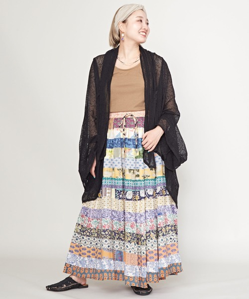 チャイハネ（チャイハネ）の「【チャイハネ】ブクラショールカーディガン（カーディガン/ボレロ・レディース・ベージュ/ブラック/グリーン/ホワイト・FREE）」の19枚目の写真