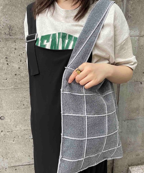 CONTROL FREAK（コントロールフリーク）の「CONTROL FREAK(コントロールフリーク)メタリックパッチメロウトート（トートバッグ・レディース・ブルー/シルバー/ブラック/ライム・FREE）」の12枚目の写真