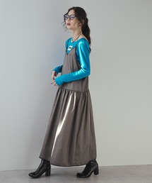 bohmal | バイカラーティアードキャミワンピース(ワンピース)