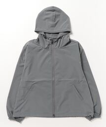 Chikashitsu + | ストリートファッション Chikashitsu + チカシツプラス unisex cropped hooded blouson ユニセックス クロップド フーディー ブルゾン ウィンドブレーカー ストリング ジャケット ジップジャケット 韓国風ファッション(ブルゾン)
