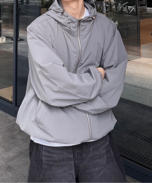 セール】【Chikashitsu +】unisex cropped hooded blouson